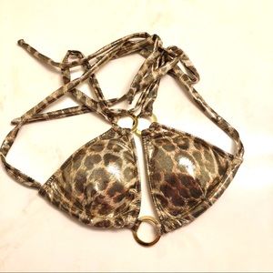 Gold Flaked Cheetah show bikini
